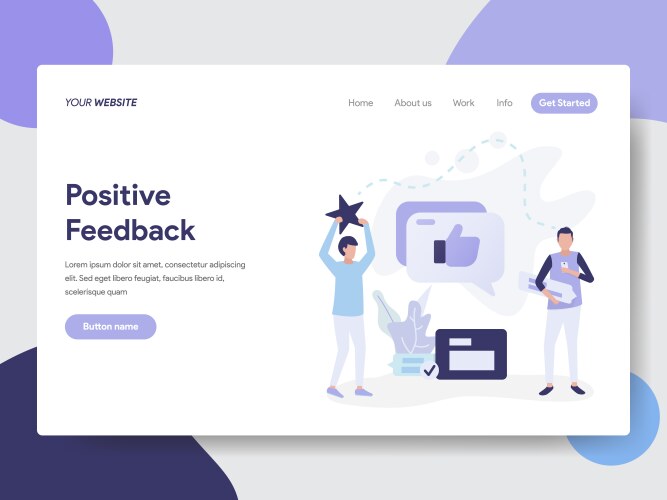 Customer satisfaction concept Royalty Free Vector Image