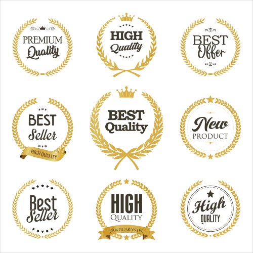 Collection of best seller high and premium Vector Image