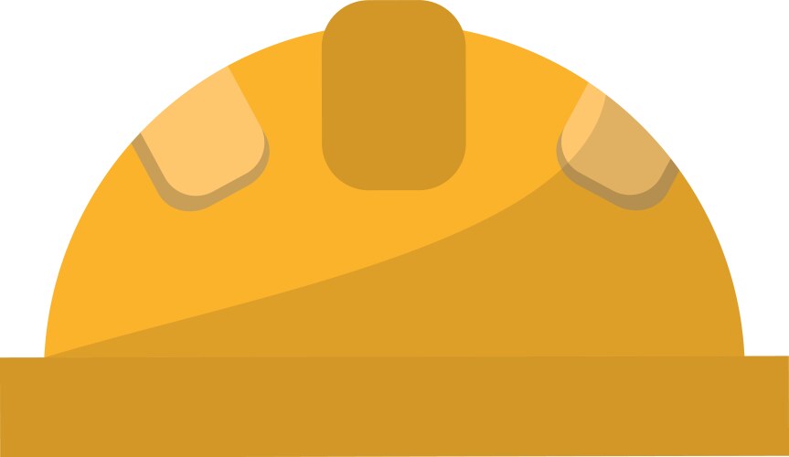 Construction helmet safety icon Royalty Free Vector Image