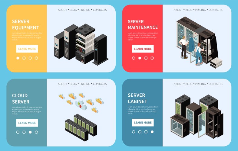Big data isometric flowchart Royalty Free Vector Image