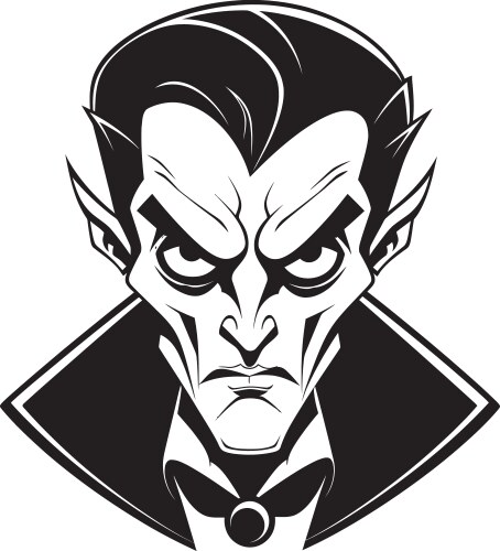Crimson cascade sinister vampire emblem twilight Vector Image