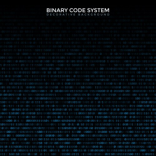 Binary Code Abstract Background vector image