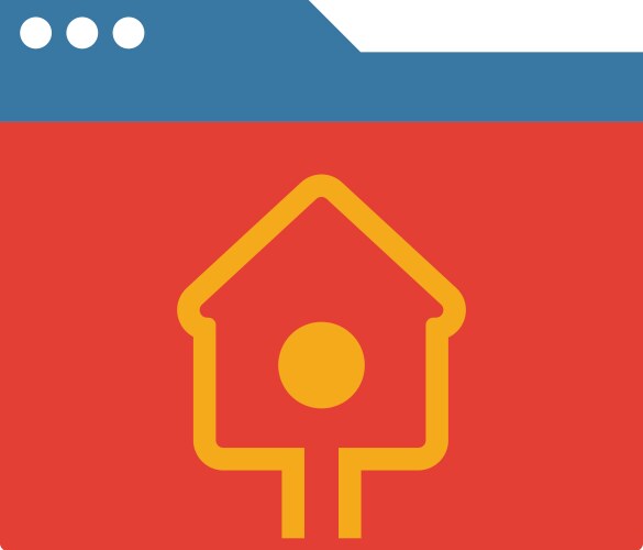 Hosting icon simple element from web development vector image
