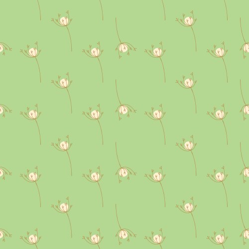 Spring meadow seamless pattern with abstract vector image