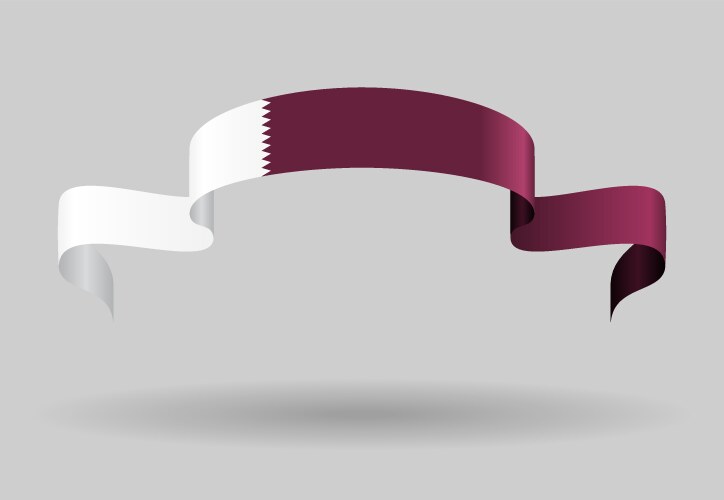 Qatari flag background Royalty Free Vector Image