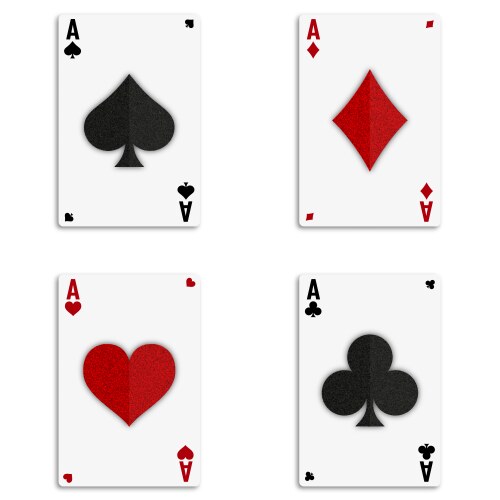 grunge poker card vector image