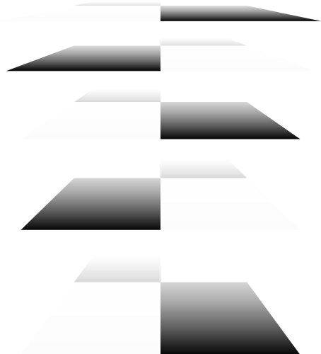 3d chessboard checkerboard pattern in perspective vector image