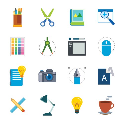 Computer icon set Royalty Free Vector Image - VectorStock