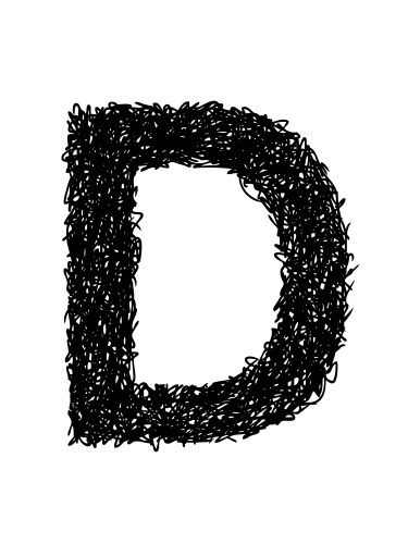 Alphabet D Letters Sketch Vector Images (over 410)