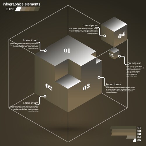 Satellites isometric infographics Royalty Free Vector Image