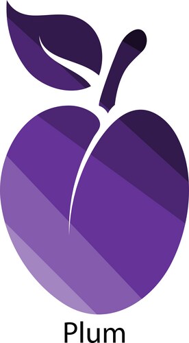 Plum icon Royalty Free Vector Image - VectorStock