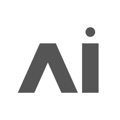 Ai logo letter template design Royalty Free Vector Image