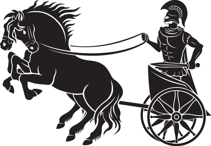 Ancient Roman Chariot Vector Image
