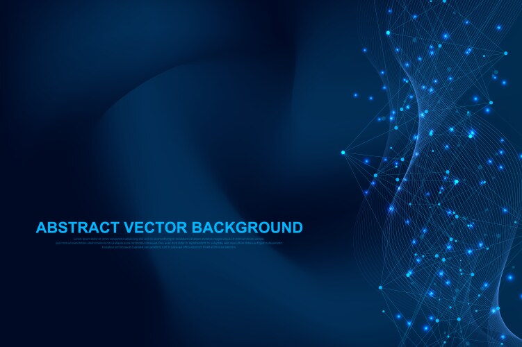 abstract plexus background with connected lines vector image