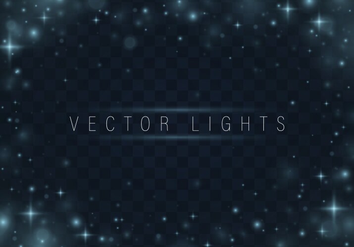 Magic glow light effect Royalty Free Vector Image