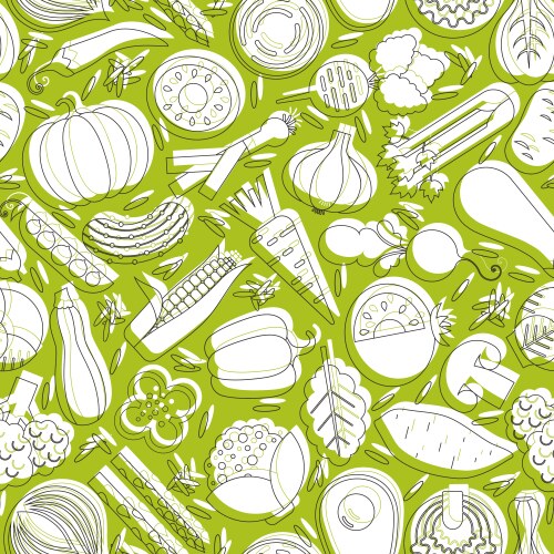 Vegetable seamless Royalty Free Vector Image - VectorStock