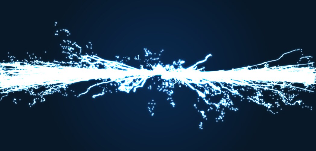 Electricity lighting effects array with dynamic vector image