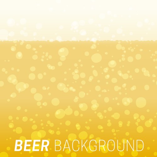 Beer background texture with foam and vubbles Vector Image