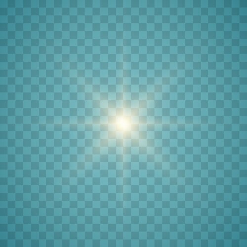 Light spark and stars vector image