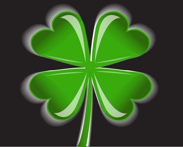 Four leaf clover Royalty Free Vector Image - VectorStock