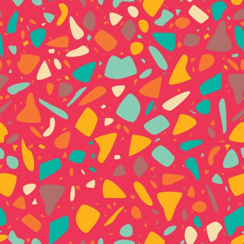 Terrazzo seamless pattern Royalty Free Vector Image