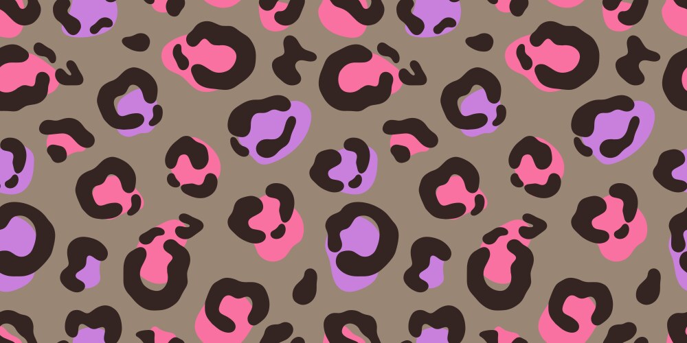 Leopard abstract print seamless pattern vector image