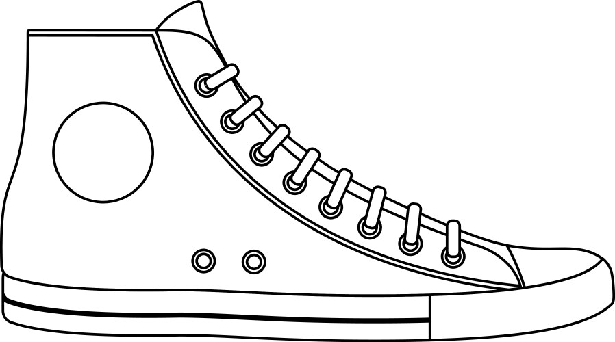 Red sneaker icon cartoon Royalty Free Vector Image