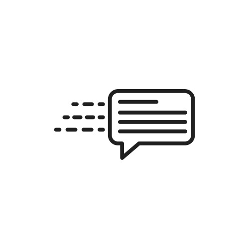 Quick message icon Royalty Free Vector Image - VectorStock