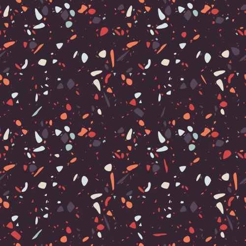 Terrazzo seamless pattern design Royalty Free Vector Image