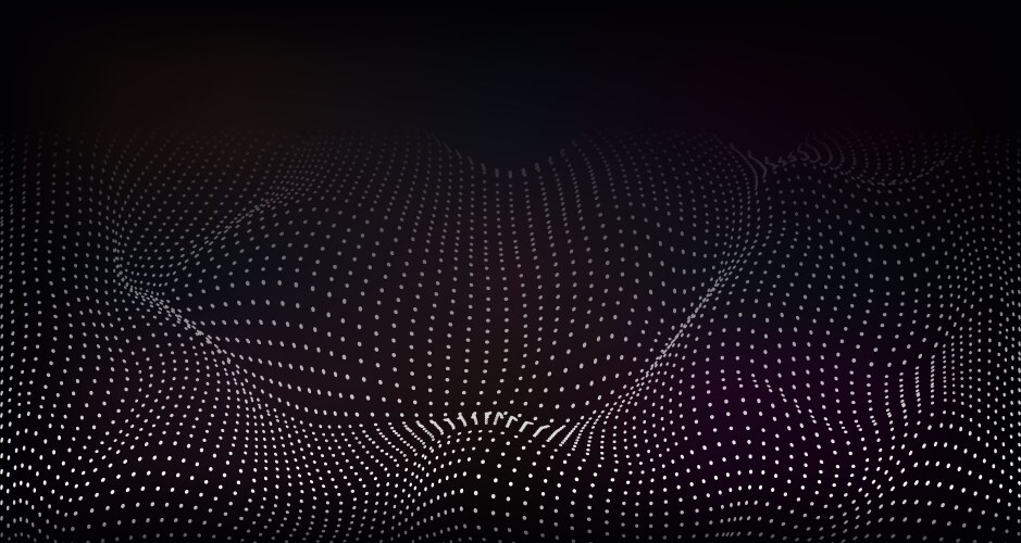 Dynamic Particle Wave Background vector image