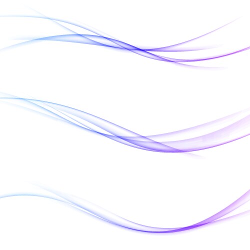 Minimalistic soft smooth futuristic swoosh lines vector image
