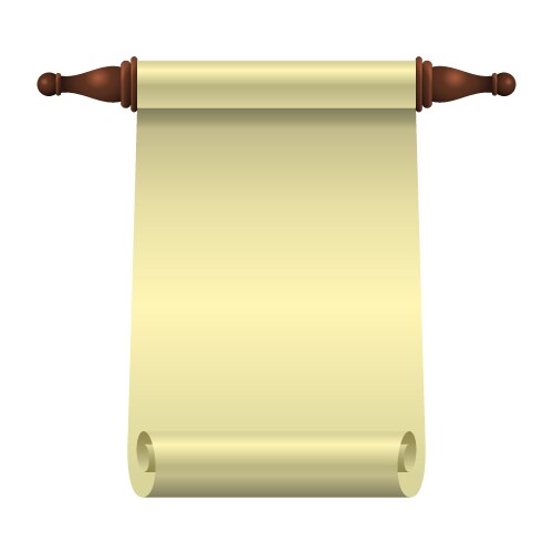 An empty scroll is opened unrolled vektorbild