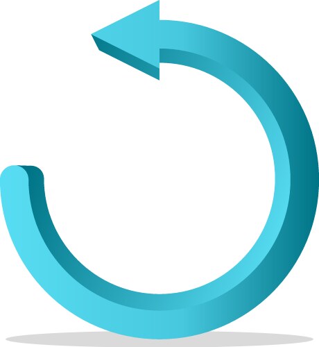 Arrow left navigation circle icon Vector Image