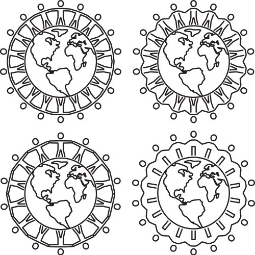 People Around the Globe Vector Image