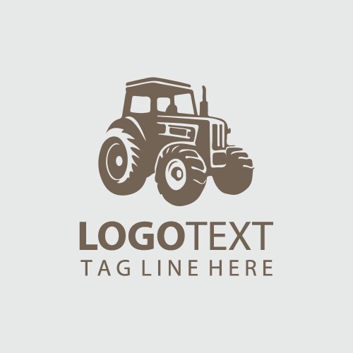 Tractor logo Royalty Free Vector Image - VectorStock