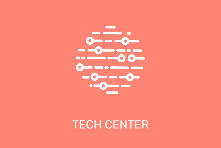 Tech Icon Set - Modern Technology Symbols vector image