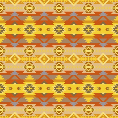 Native american indian aztec geometric seamless Vector Image