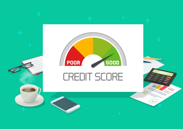Score rating based business cartoon Royalty Free Vector