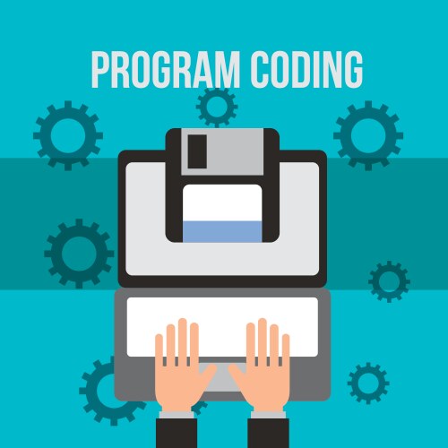 Program coding website vektorbild