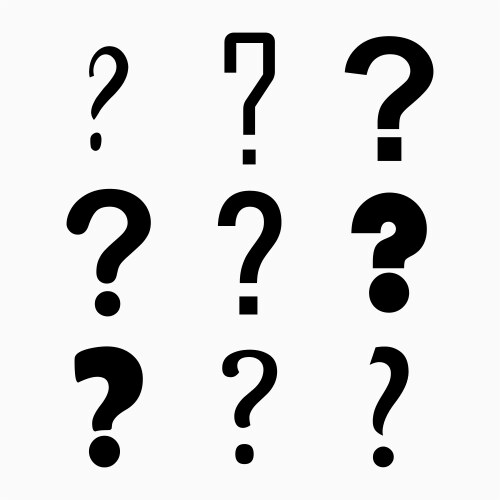 Set of question icon mark help or ask bubble vector image