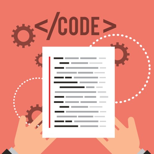 Program coding website vector image