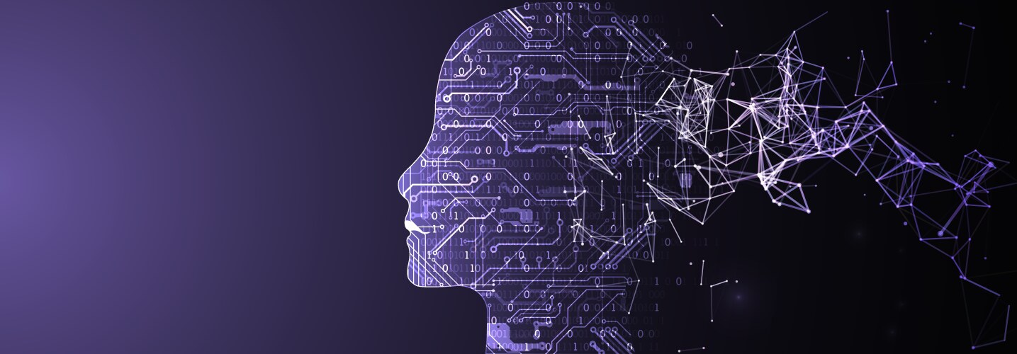 Ai digital brain artificial intelligence concept Vector Image