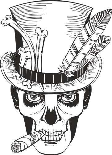 Baron Samedi - Day of the Dead Vector Image