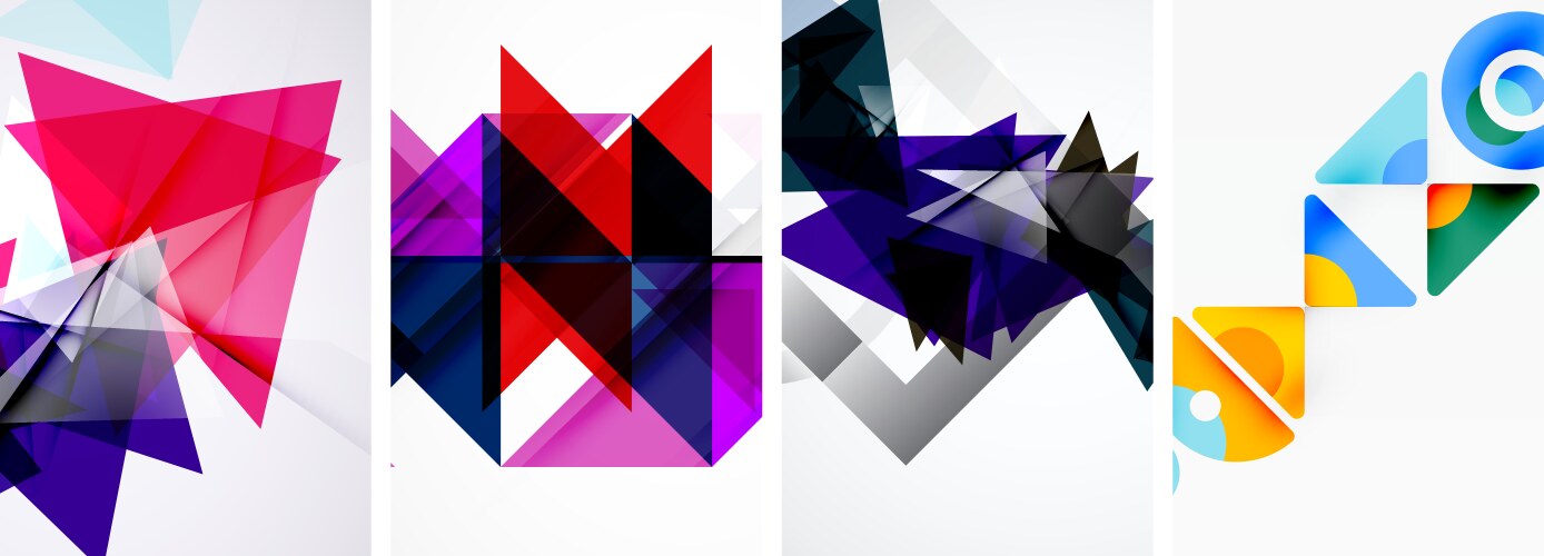 Random Triangle Pattern Vector Images (over 14,000)