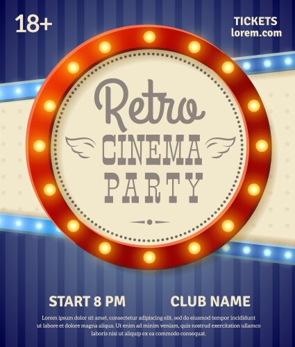 Retro cinema tickets Royalty Free Vector Image