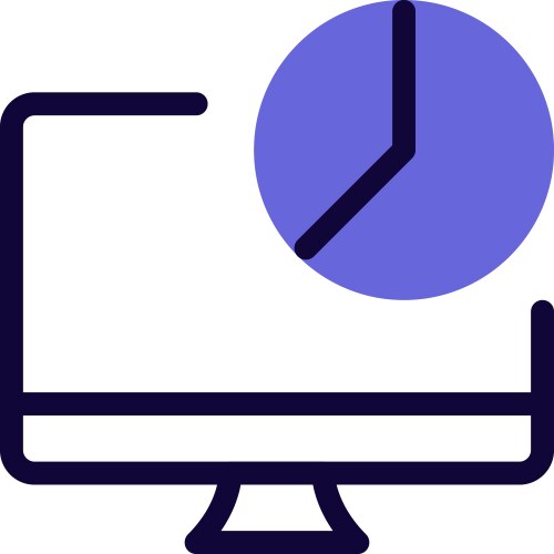 Displaying data visually in circular graph format vector image