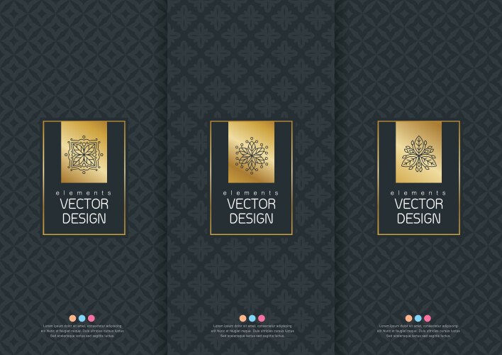 Luxury gold frame Royalty Free Vector Image - VectorStock
