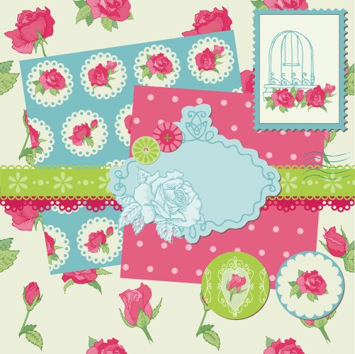 Scrapbook design elements Royalty Free Vector Image