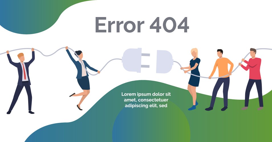 Error website design template vector image