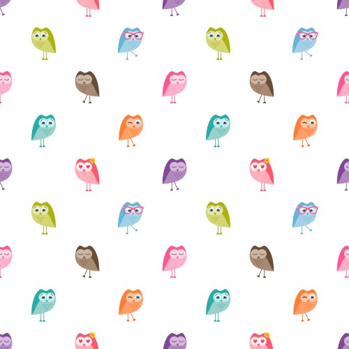Cute blue owl with heart Royalty Free Vector Image